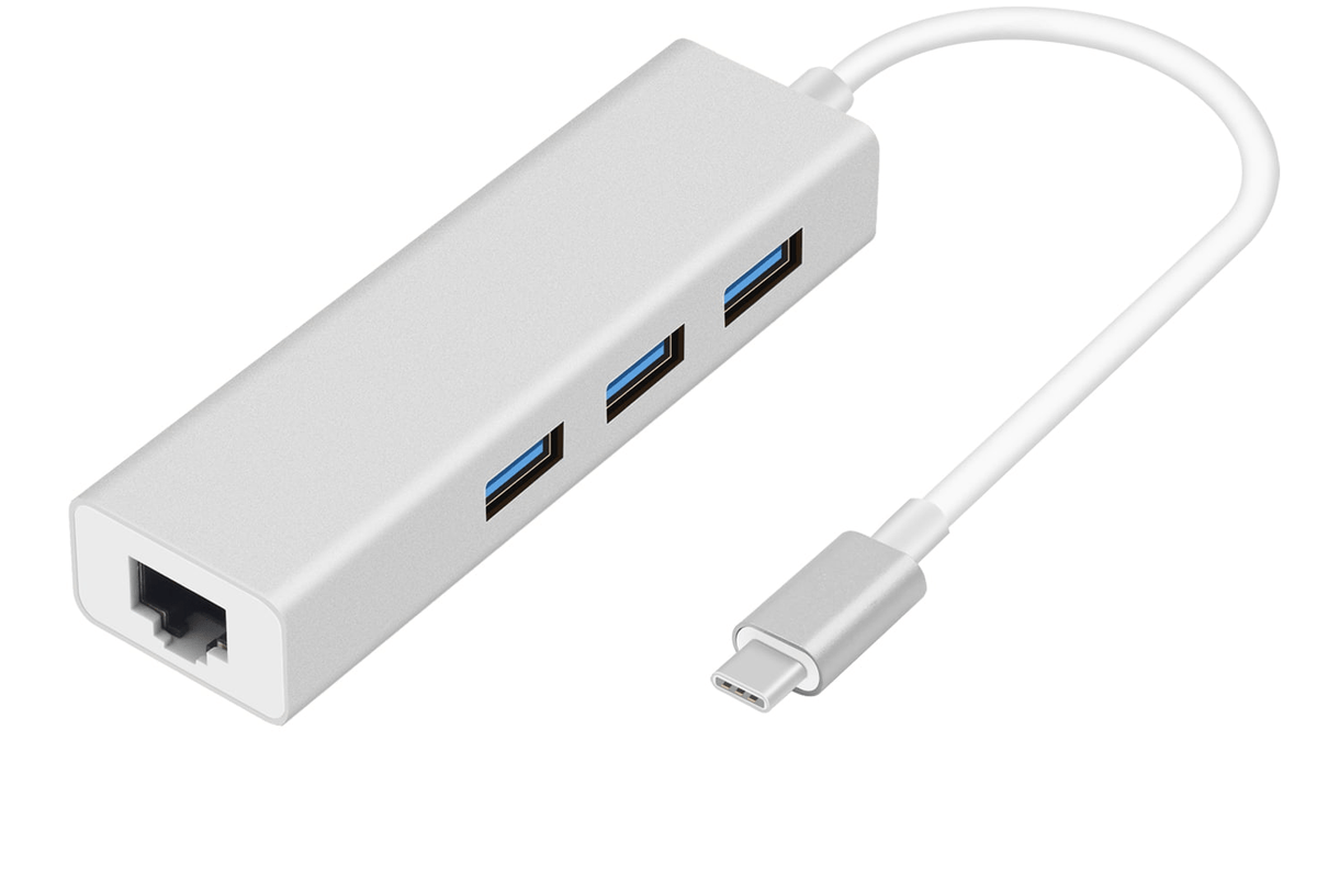 Best Buy For Online Shopping accesories Haing Type-C to Ethernet and Hub 3 Port USB 3.0