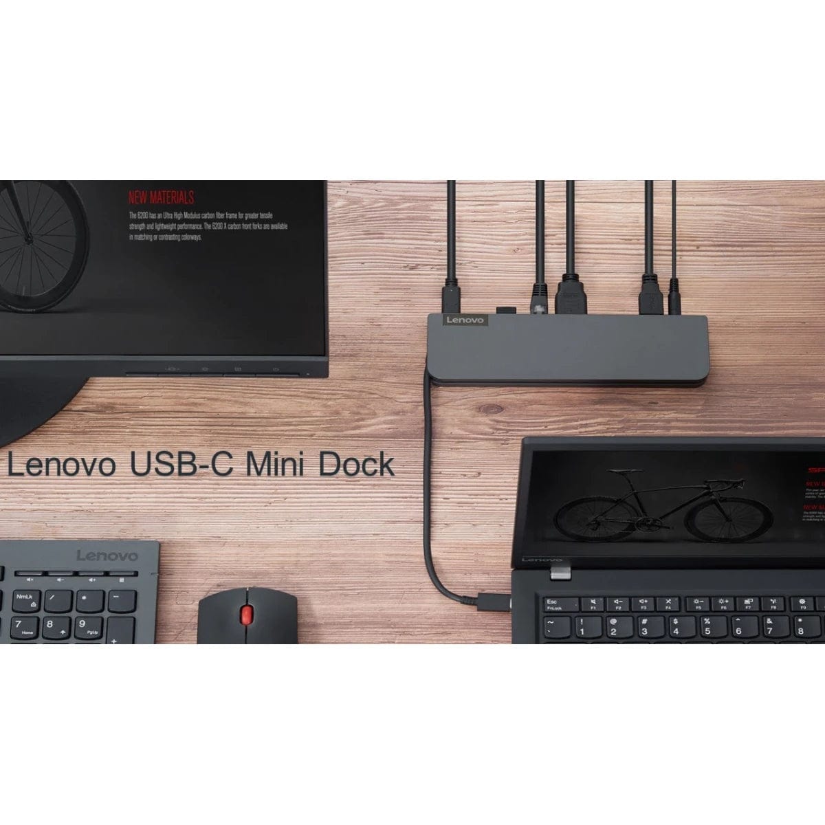 LENOVO CABLES Lenovo USB-C Universal Mini Dock with 65w AC Adapter 40AU0065UK