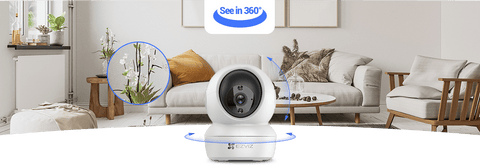 EZVIZ camera EZVIZ C6N Security Camera, 1080p WiFi Indoor Home Camera, Baby Monitor Surveillance Camera with Motion Detection, Smart Tracking, Two Way Audio, Night Vision, Remote Control, Works with Alexa