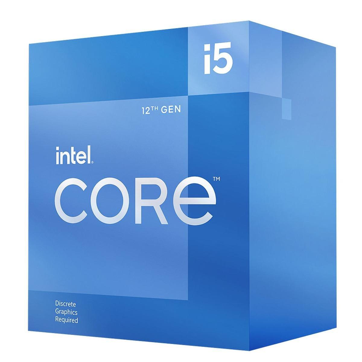 INTEL Computer Processors Intel Core i5-12400F 12TH Gen Processor LGA1700,6 Cores 12 Threads Up To 4.4 GHz - tray