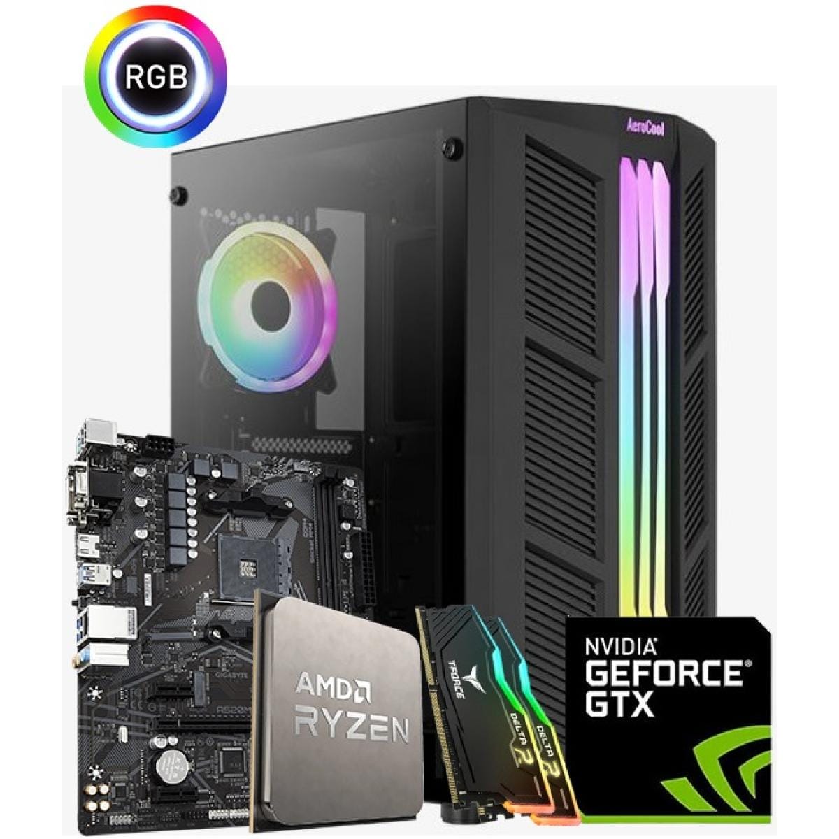 Best Buy For Online Shopping Desktop Computers AMD RYZEN 5 5500 // GTX 1650 4GB // 16GB RAM - PC Build