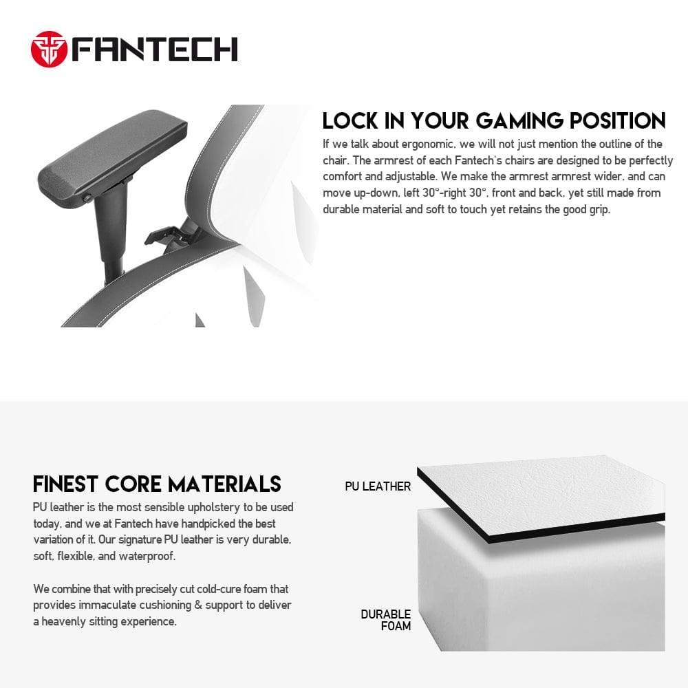 FANTECH Gaming Chairs FANTECH ALPHA GC-283 GAMING CHAIR – RED