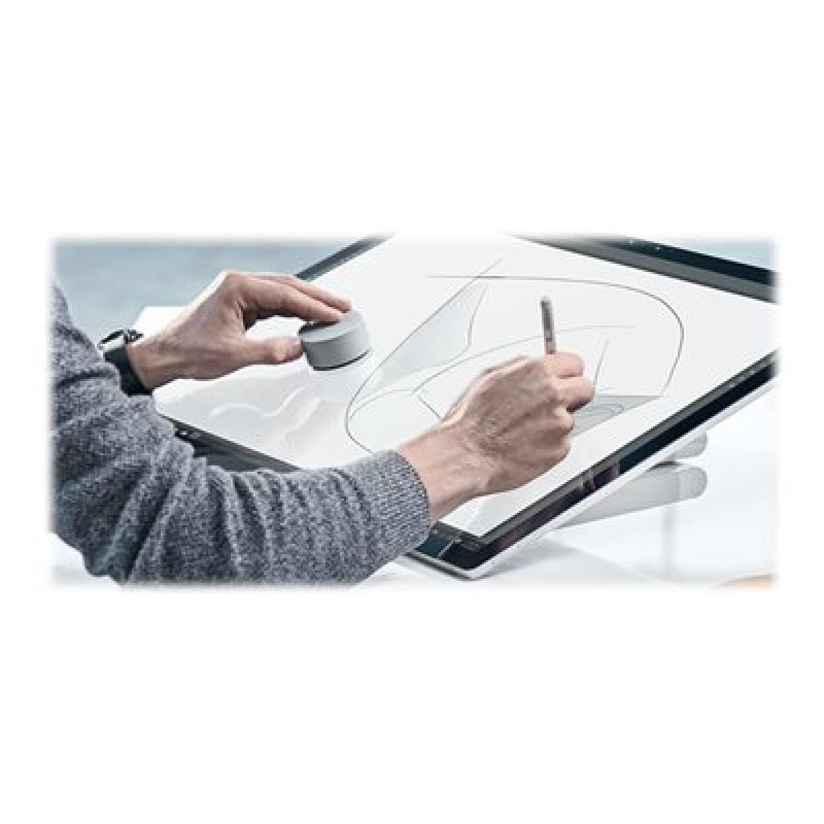 Microsoft Surface GAMING MOUSE Microsoft Surface Dial - cursor (puck) - Bluetooth - magnesium