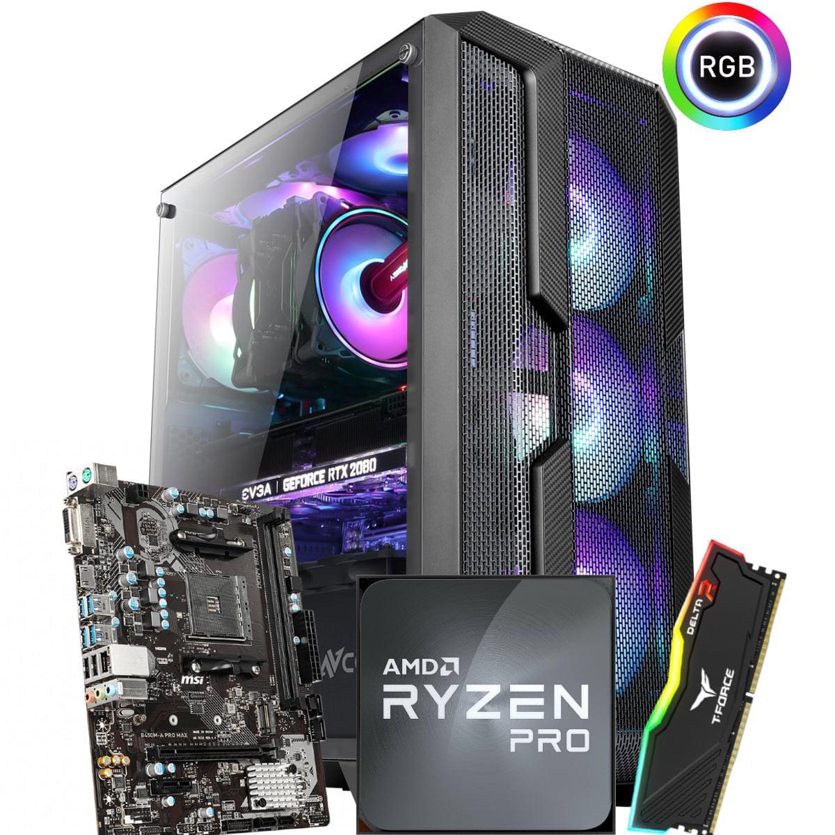 PC Build Gaming PCs AMD RYZEN 5 PRO 4650G // VEGA 7 INTEGRATED GRAPHICS // 16GB RAM - Light Gaming Build