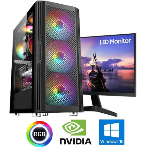 PC Build Gaming PCs INTEL CORE I3 10100F // GTX 1650 // 8GB RAM // Samsung T350 24'' 75Hz - Gaming Build