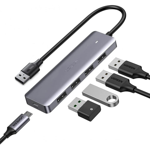 UGREEN HUB Ugree CM219 USB 4-Port 3.0 Hub with Micro USB Power Supply