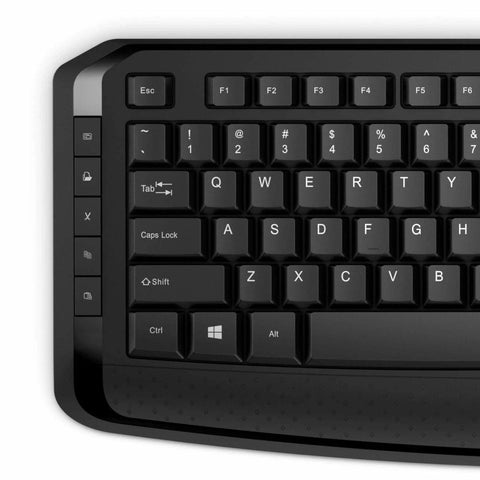 FANTECH Keyboard HP 300 Wireless Keyboard and Mouse Combo Arabic / English Layout - Black