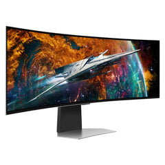 SAMSUNG Computer Monitors Samsung Odyssey OLED G9 (CG93) 49" DQHD Curved Gaming Monitor w/ Neo Quantum Processor Pro, (QD OLED), 240Hz, 0.03ms(GTG), HDR10+, 10bit, 1B Colors, FreeSync Premium Pro, w/ Core Sync, Speakers & Ergonomic Stand