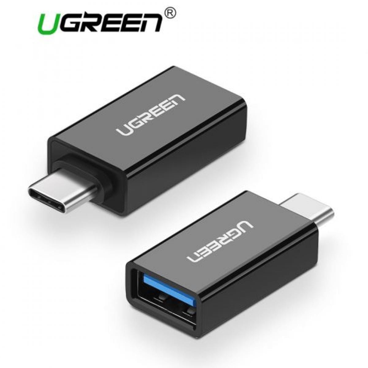 UGREEN Convertor UGREEN Converter Type-C Male to USB 3.0 Female OTG Adapter-Black