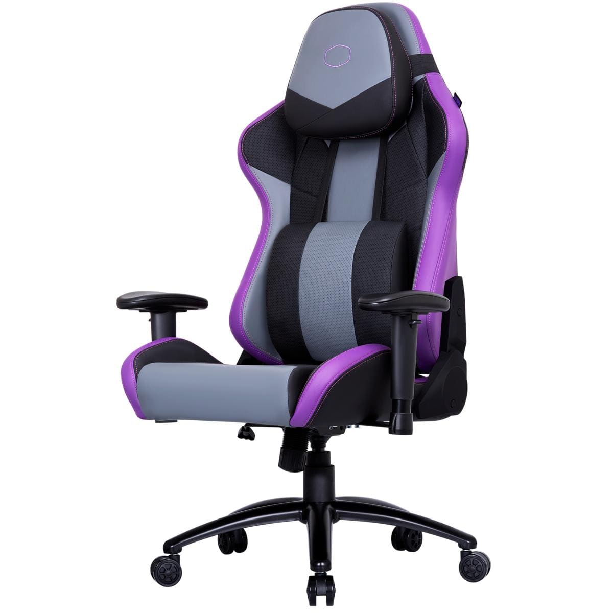 COOLER MASTER Gaming Chairs Cooler Master Caliber R3 Gaming Chair (Purple), Steel Frame, Ultra Comfortable Memory Foam & PU, 2D Armrest, Up To 180° Recline & 150KG Max Weight Load