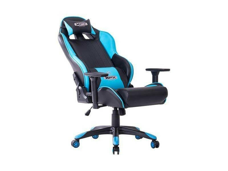 XFX Gaming Chairs XFX GTR400, Faux Leather Gaming Chair - Blue