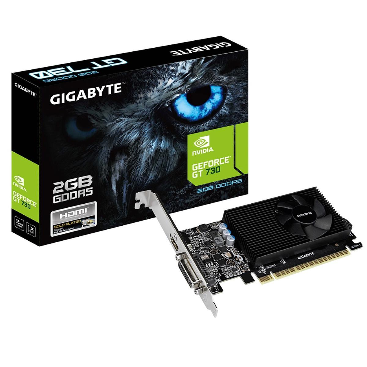 GIGABYTE GPU GIGABYTE Nvidia GeForce GT 730 2GB GDDR5 - Graphics Card