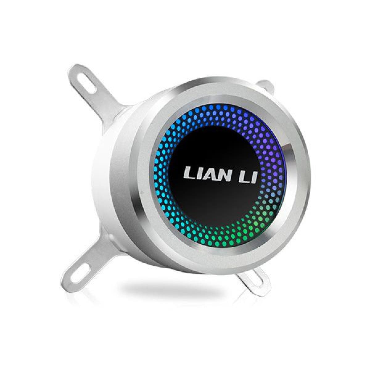 LIAN LI Liquid Cooler LIAN LI Galahad 240mm (White) ARGB AIO UNI FAN SL Edition CPU Cooler, 1700 Support