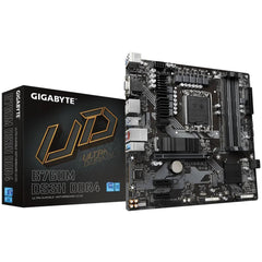 GIGABYTE MOTHERBOARD GIGABYTE B760M DS3H, Intel 13th 12th Series, LGA 1700/DDR4/PCIe 4.0/2xM.2 - mATX Gaming MotherBoard