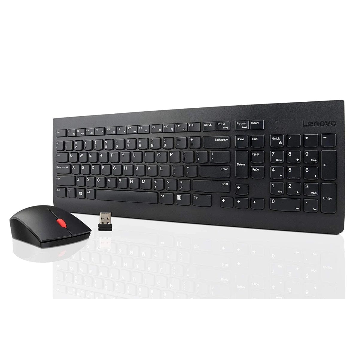 LENOVO OFFICE KEYBOARD Lenovo 510 Wireless Keyboard & Mouse Combo Full Size Island Key Design Left or Right Hand Optical Mouse Arabic / English - Black