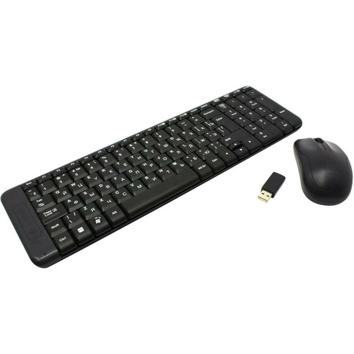 LOGITECH OFFICE KEYBOARD Logitech MK220 Compact 2.4GHz Wireless Black Keyboard & Mouse Combo (عربي)