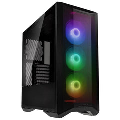 LIAN LI PC CASE Lian Li LANCOOL 2 MESH C RGB ATX Mid Tower Tempered Glass Gaming Case W/ Type-C & 3X120mm ARGB Fans - Black