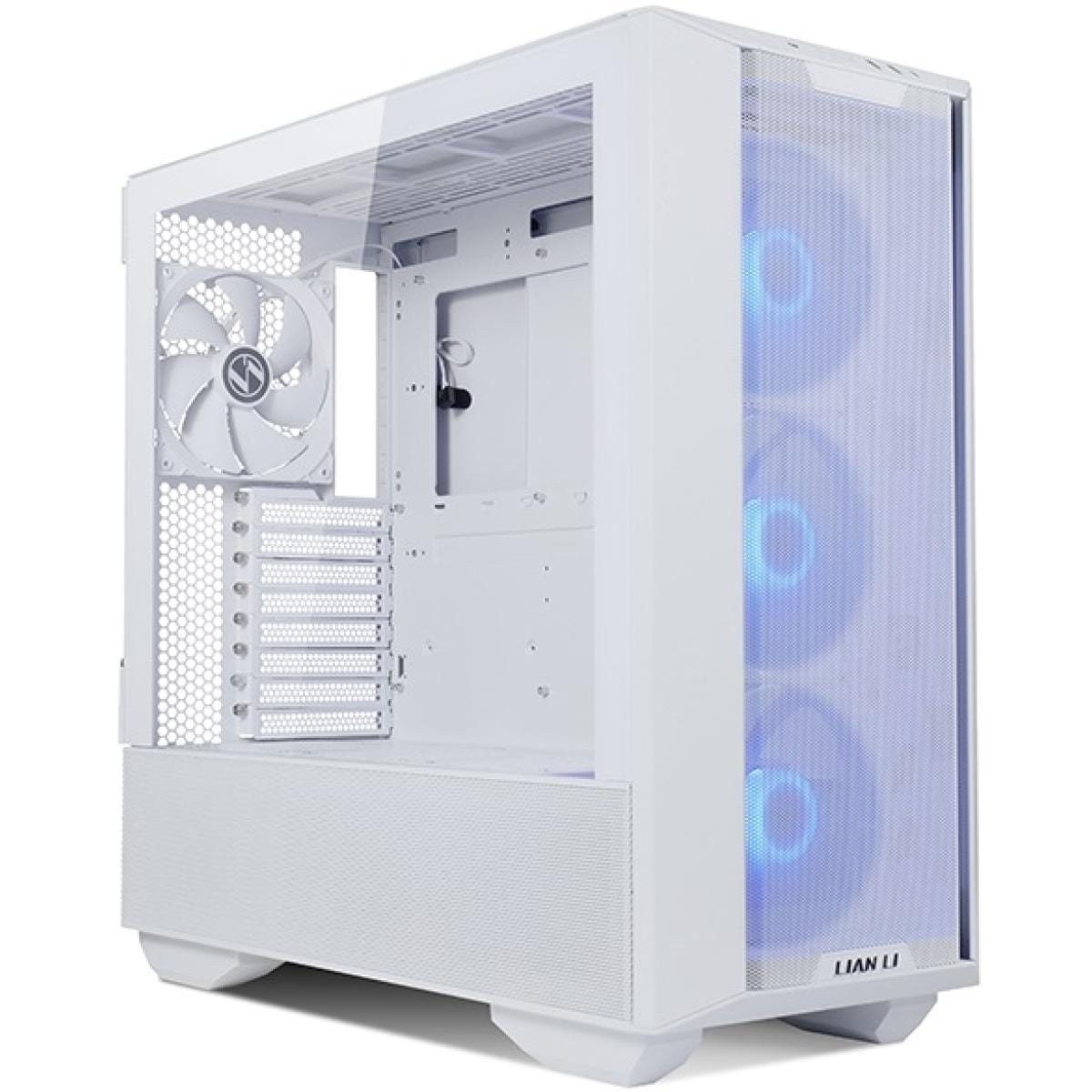LIAN LI PC CASE Lian Li LANCOOL 3 (3R-W) MESH (White) ARGB ATX Mid Tower Tempered Glass Gaming Case W/ Type-C & 4x140mm Fans (3xARGB Front + 1x Back)