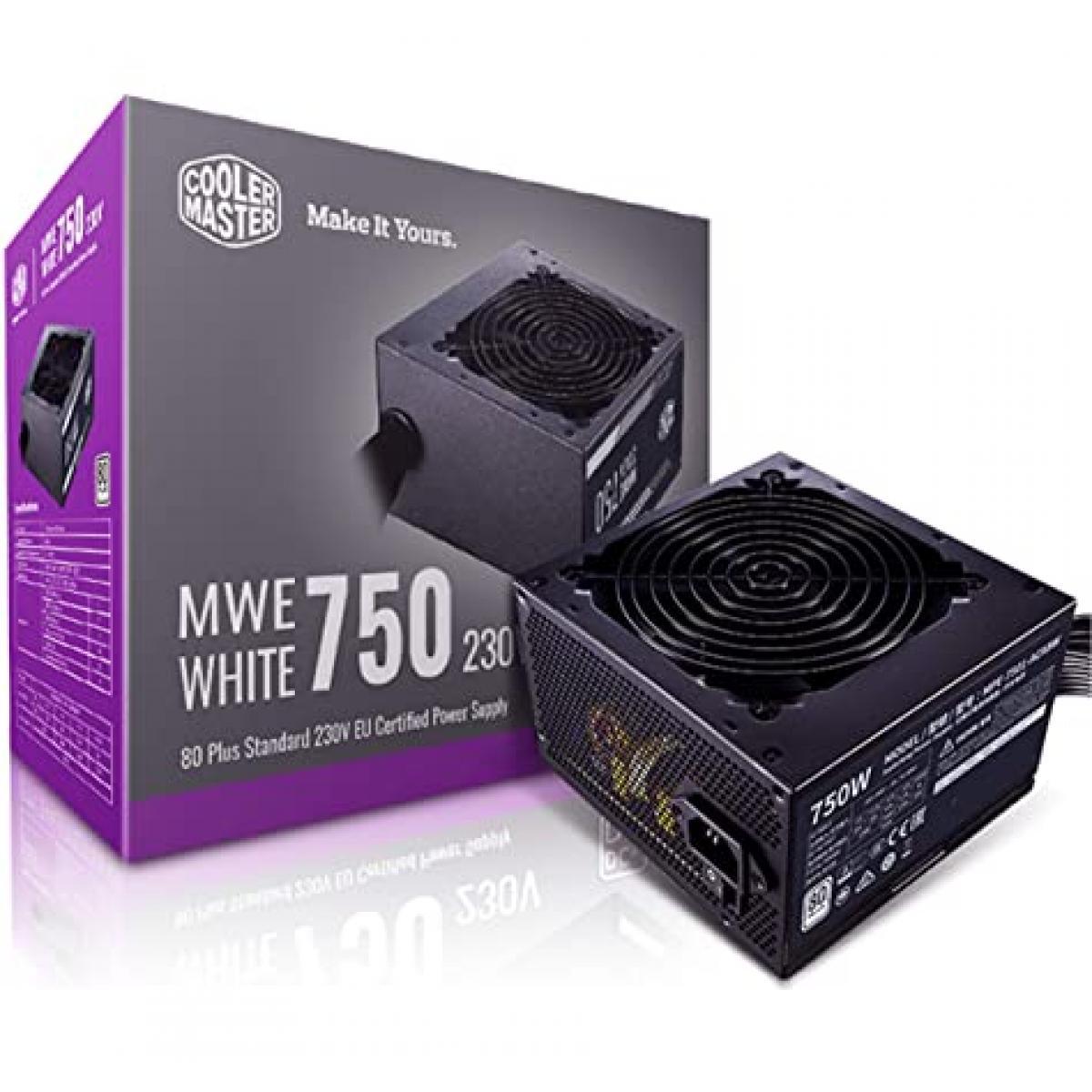 COOLER MASTER POWER SUPPLY Cooler Master MWE 750 750w 80 PLUS White 80+ Certification Power Supply
