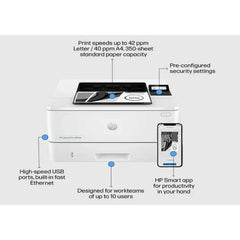 HP Printers HP LaserJet Pro 4003N Laser Monochrome Printer up to 40PPM Network & USB