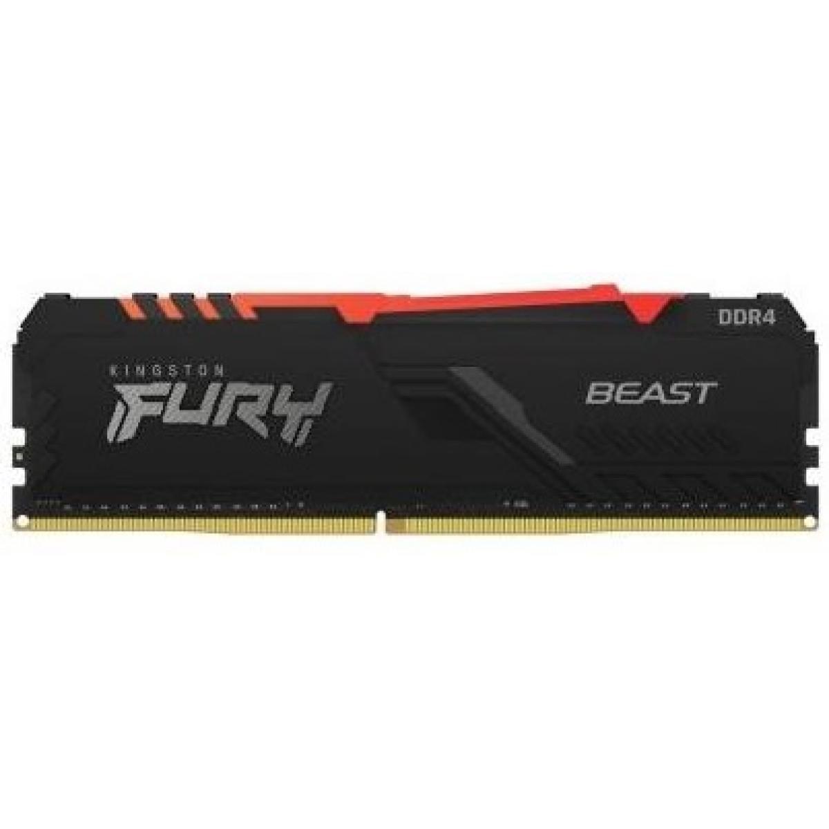 HYPERX RAM KingSton Fury Beast 16GB DDR4 3200MT/s-CL16 RGB Desktop Memory