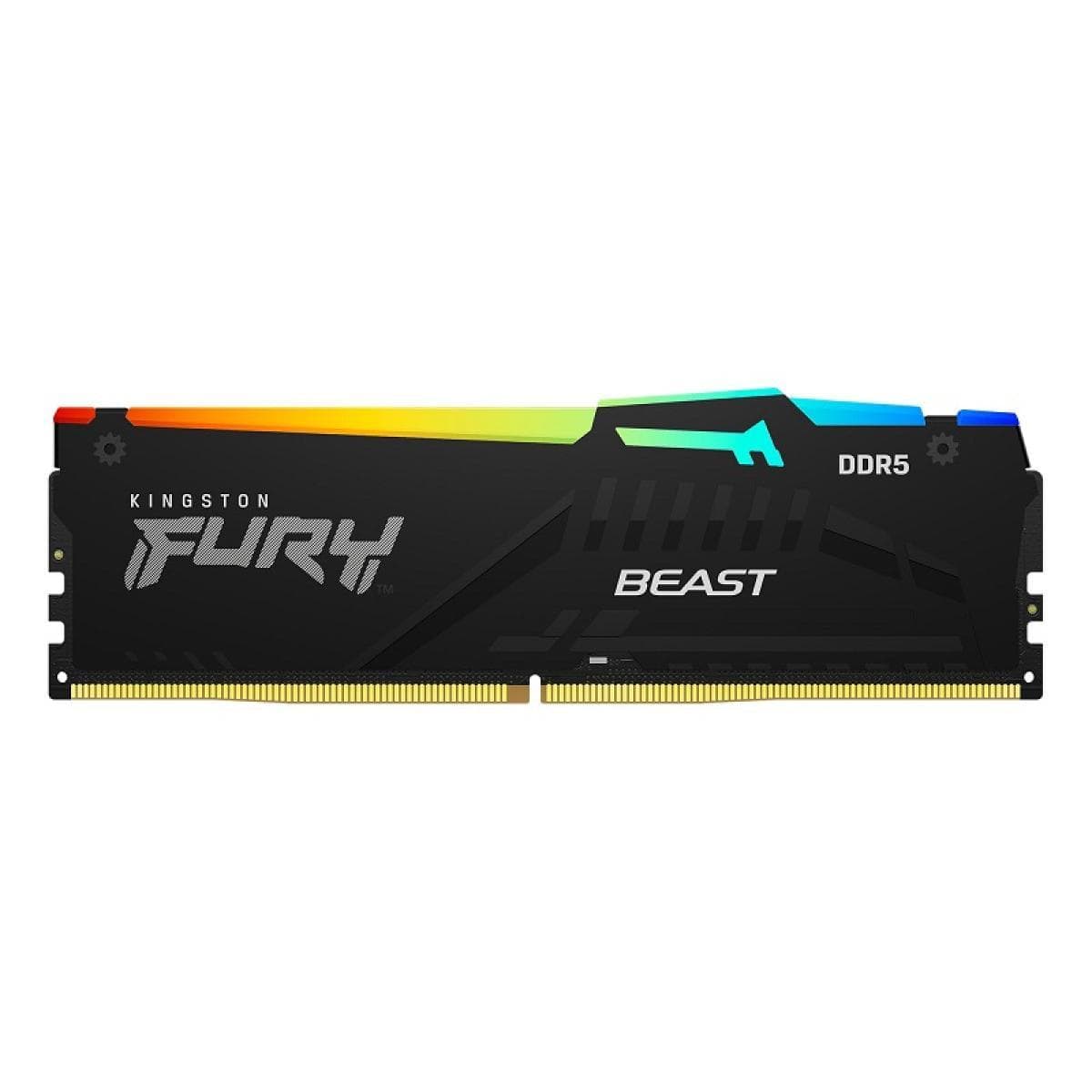 HYPERX RAM KingSton Fury Beast RGB Single 16GB DDR5 5600MT/s-CL40 Desktop Memory