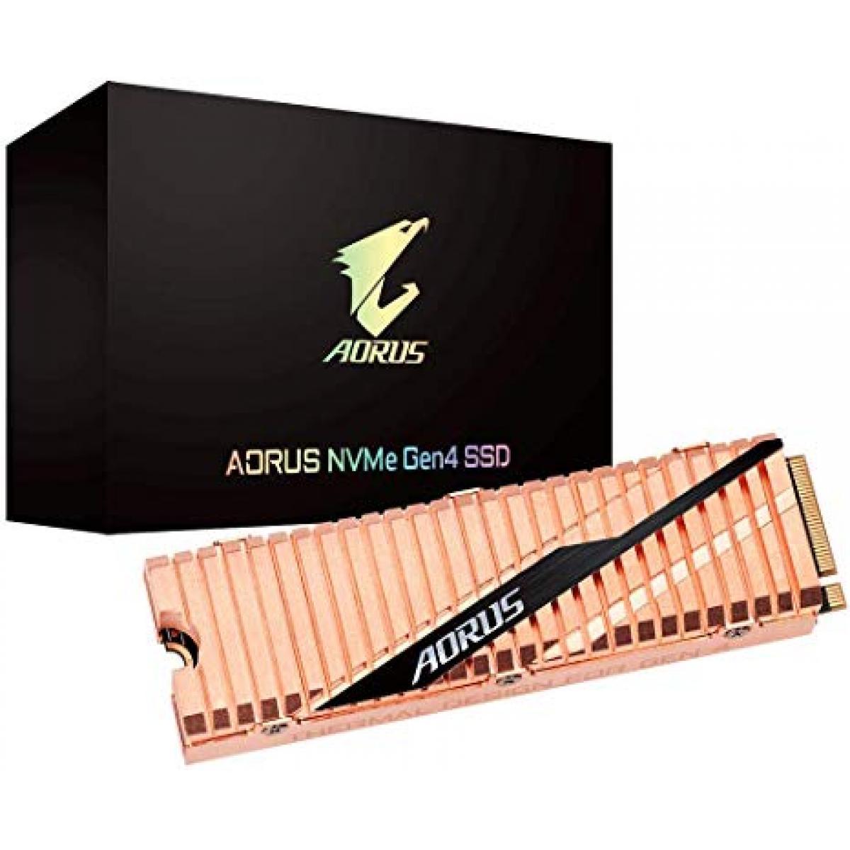 GIGABYTE Solid State Drive GIGABYTE AORUS M.2 NVMe Gen4 SSD With HeatSink  1TB UP TO 5000 MB/s