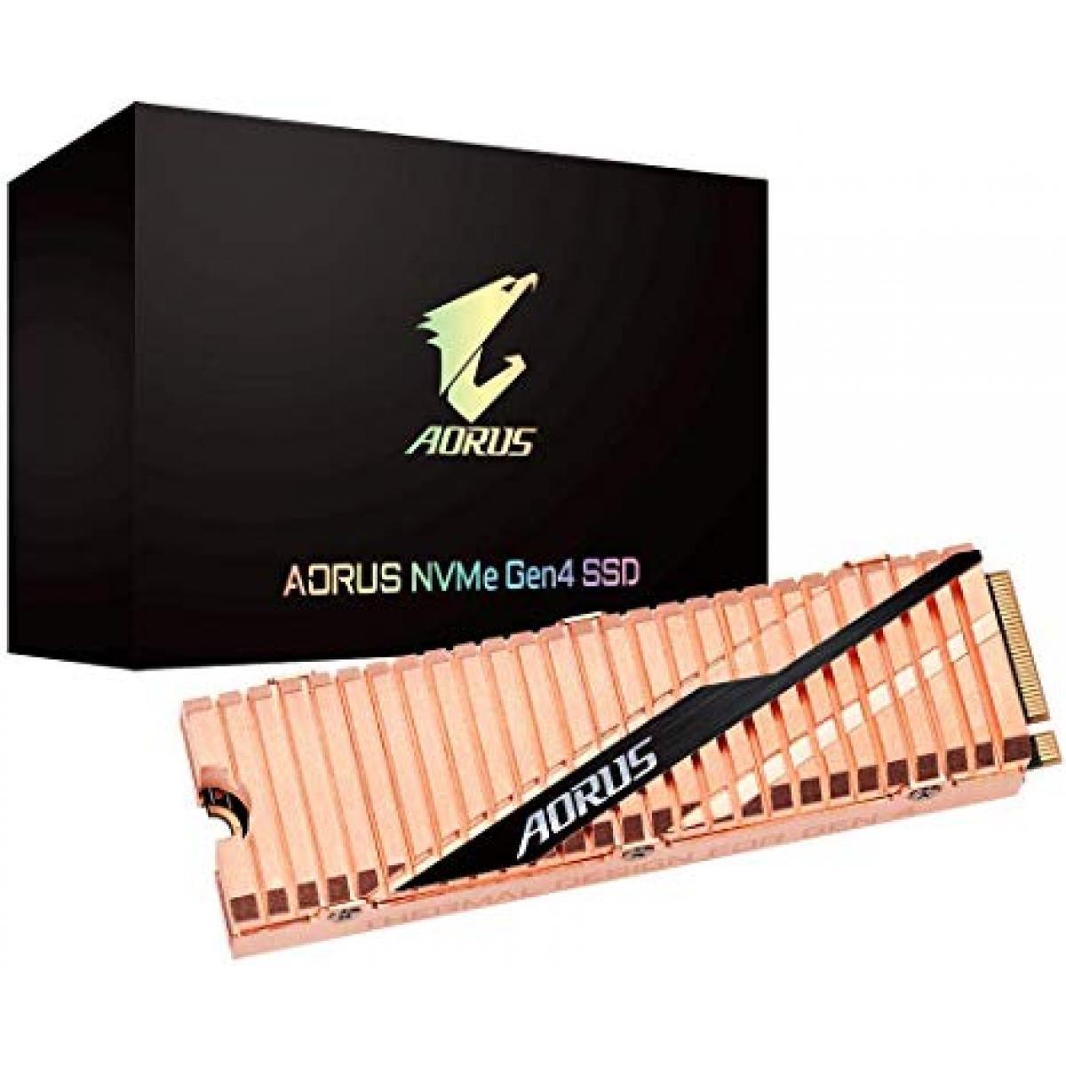 GIGABYTE Solid State Drive GIGABYTE AORUS M.2 NVMe Gen4 SSD With  HeatSink 2TB UP TO 5000 MB/s