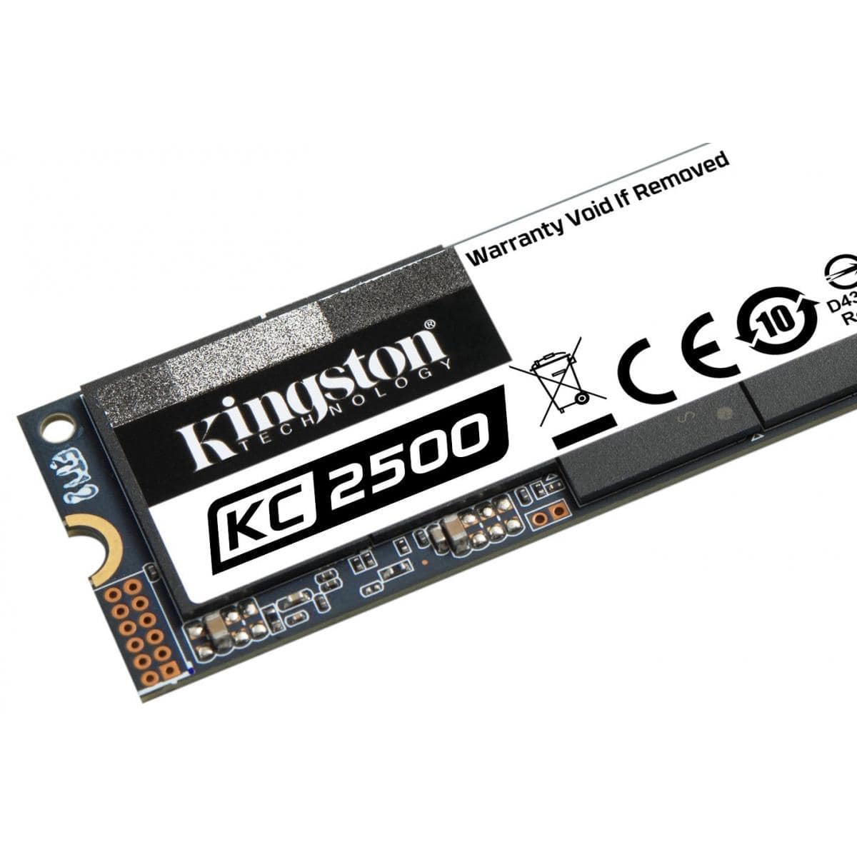 KINGSTON Solid State Drive Kingston KC2500 1TB M.2 Express PCIE NVMe™ Gen 3.0 x 4 Lanes 3500MB/s read, 2,900MB/s write (45X Faster)