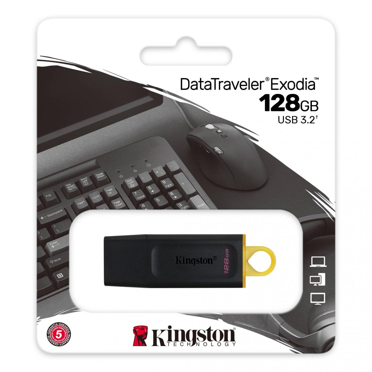 KINGSTON USB FLASH DRIVE Kingston Flash 128GB DataTraveler Exodia - USB 3.2